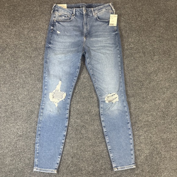 H&M Denim - H&M Super Skinny Jeans Size 12 Womens Medium Wash Blue High Waist